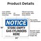 Signmission Store Empty Gas Cylinders Here, 24 in W x Rectangle, Aluminum OS-2PACK-NS-A-1824-L-16628 - alternate 5